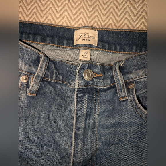 J. Crew Women's Blue Straight Leg Jeans/ Slim Boyfriend Jeans - Picture 3 of 6